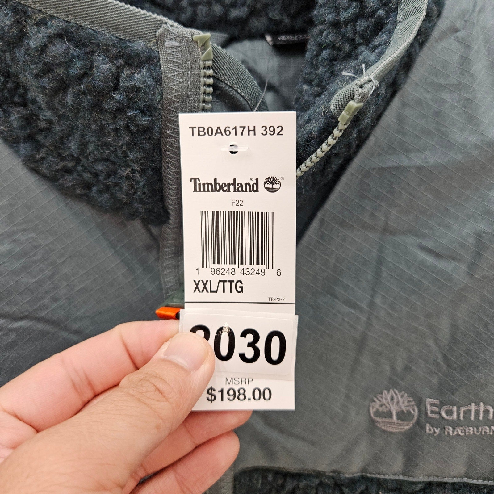TIMBERLAND X RAEBURN EARTHKEEPERS BLUE SHERPA JACKET MEN'S XXL NWT