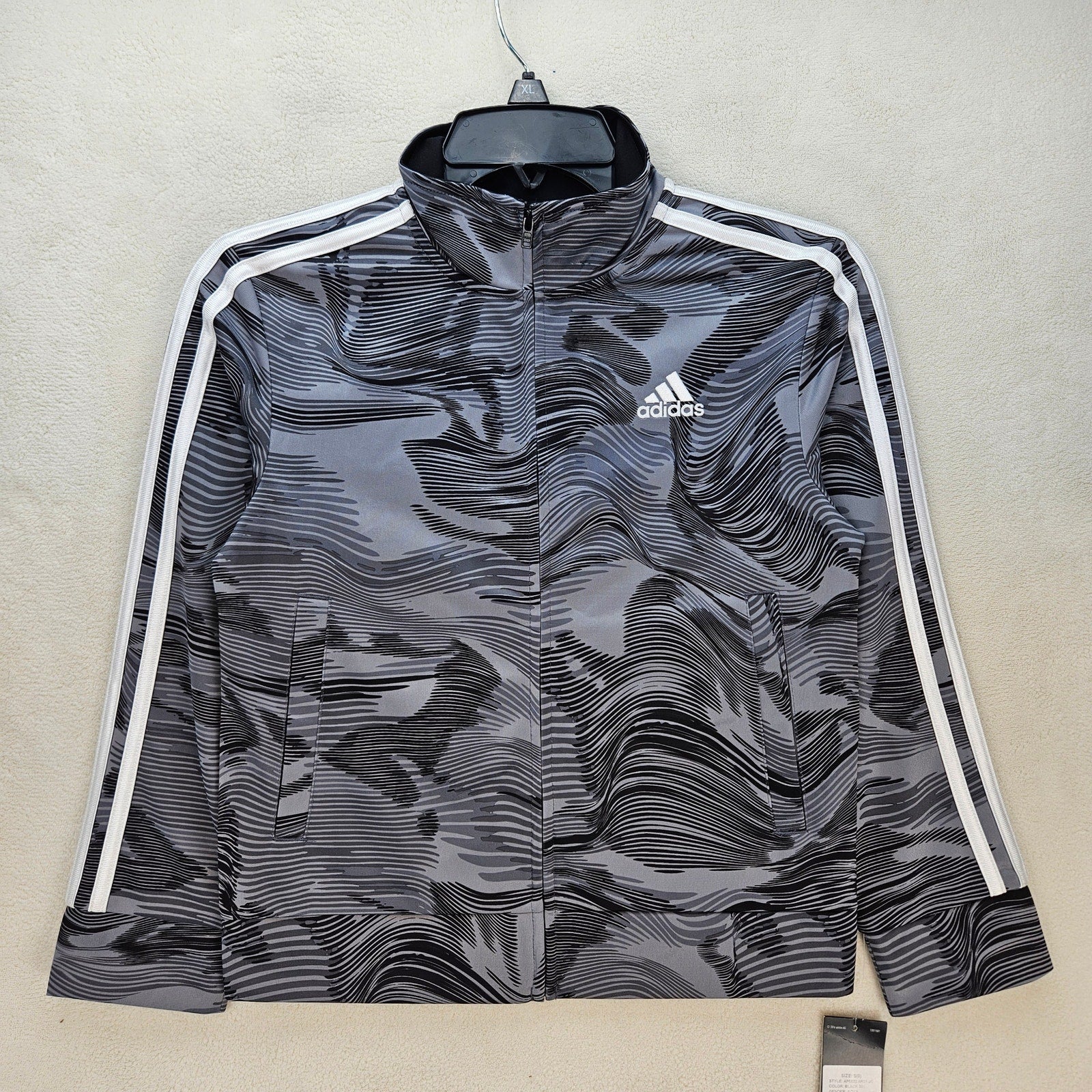 ADIDAS KIDS SMALL ACTIVE SPORTSWEAR FULL ZIP UP JACKET