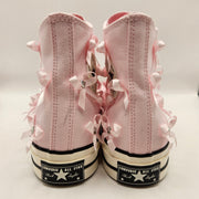 CONVERSE WOMEN'S 11 CHUCK 70 HI BOW STUDDED SHOES PINK A14444C