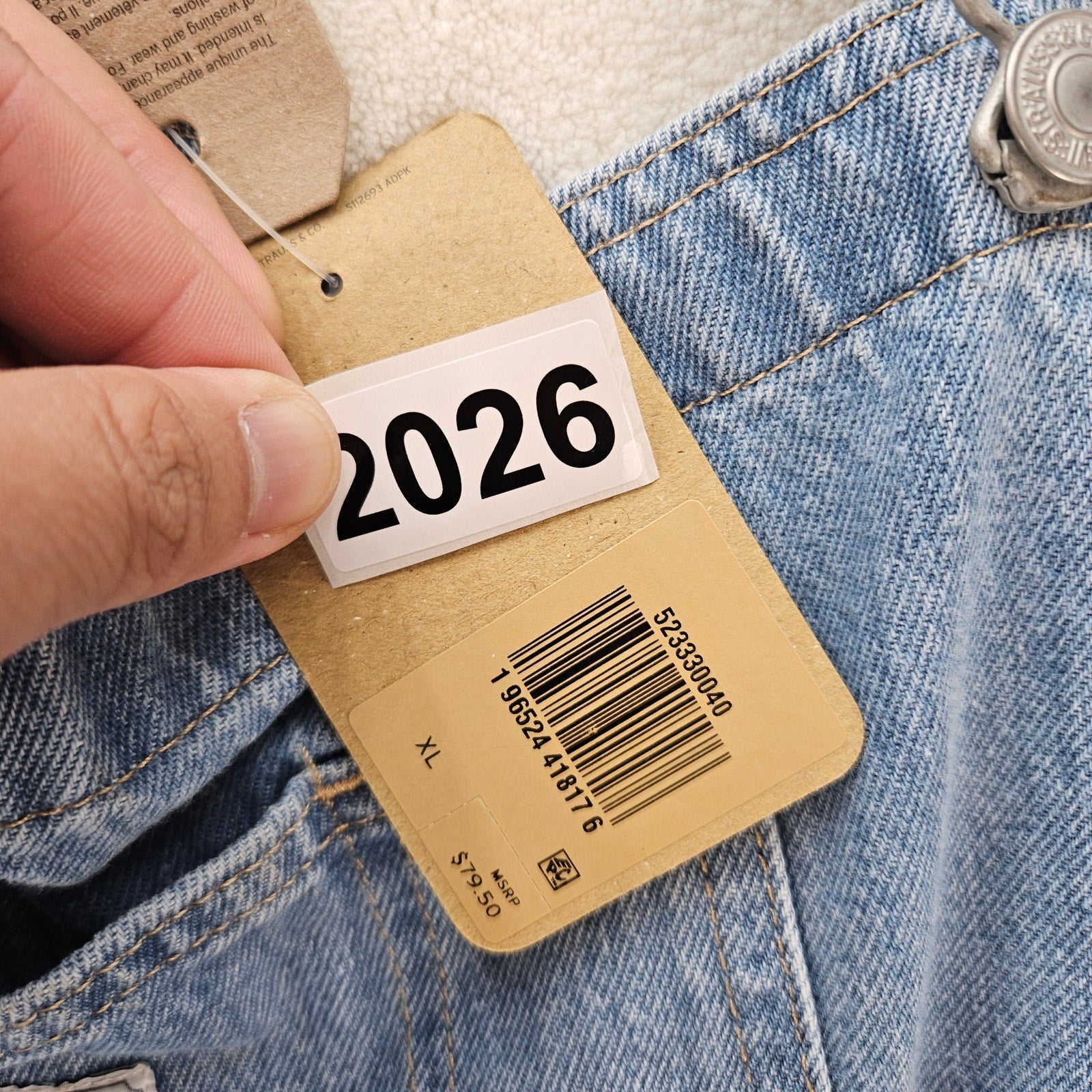 LEVI'S WOMEN'S XL VINTAGE SHORTALLS NWT IN THE FIELD LIGHT WASH