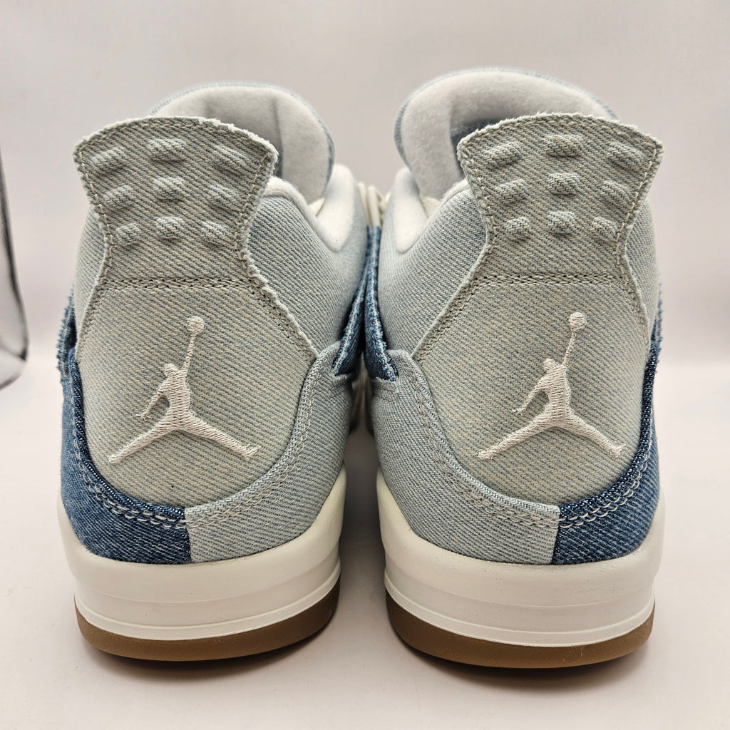 NIKE AIR JORDAN 4 WOMEN'S 11.5 RETRO TEX DENIM SAIL GUM IB6716-100 NWOB