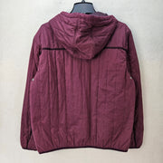 URBAN OUTFITTERS WOMEN'S MEDIUM BURGUNDY HOODED QUILTED JACKET
