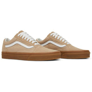 VANS WOMEN'S 8 OLD SKOOL SESAME/GUM SKATEBOARDING LOW TOP SNEAKER NIB