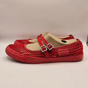 CONVERSE WOMEN'S 9.5 CHUCK TAYLOR ALL STAR DAINTY MARY JANE KNIT RED A16568C