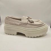 CONVERSE WOMEN'S 9 ALL STAR LUGGED HEEL LOAFER PLATFORM SUEDE TASSEL A15553C