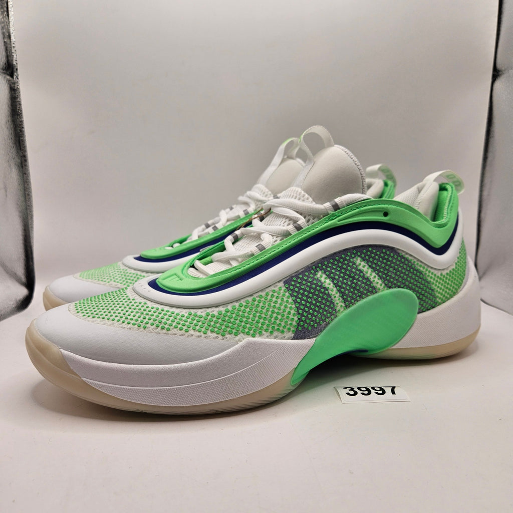 ADIDAS MEN'S 13 D.O.N ISSUE #6 METAMORPHOSIS WHITE GREEN BLUE JQ2249 NWOB