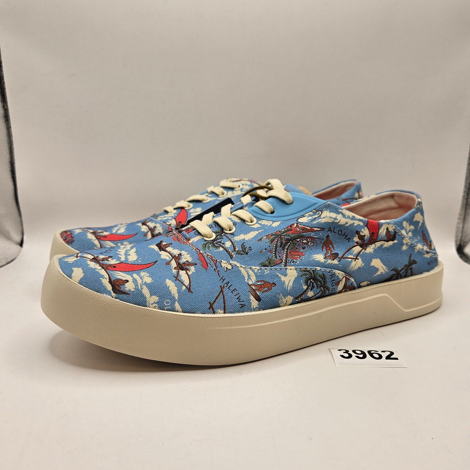 OLUKAI MEN'S 10.5 TRADEWIND OCEANSPRAY WAIKIKI BEACH NWT 10533-RYZQ