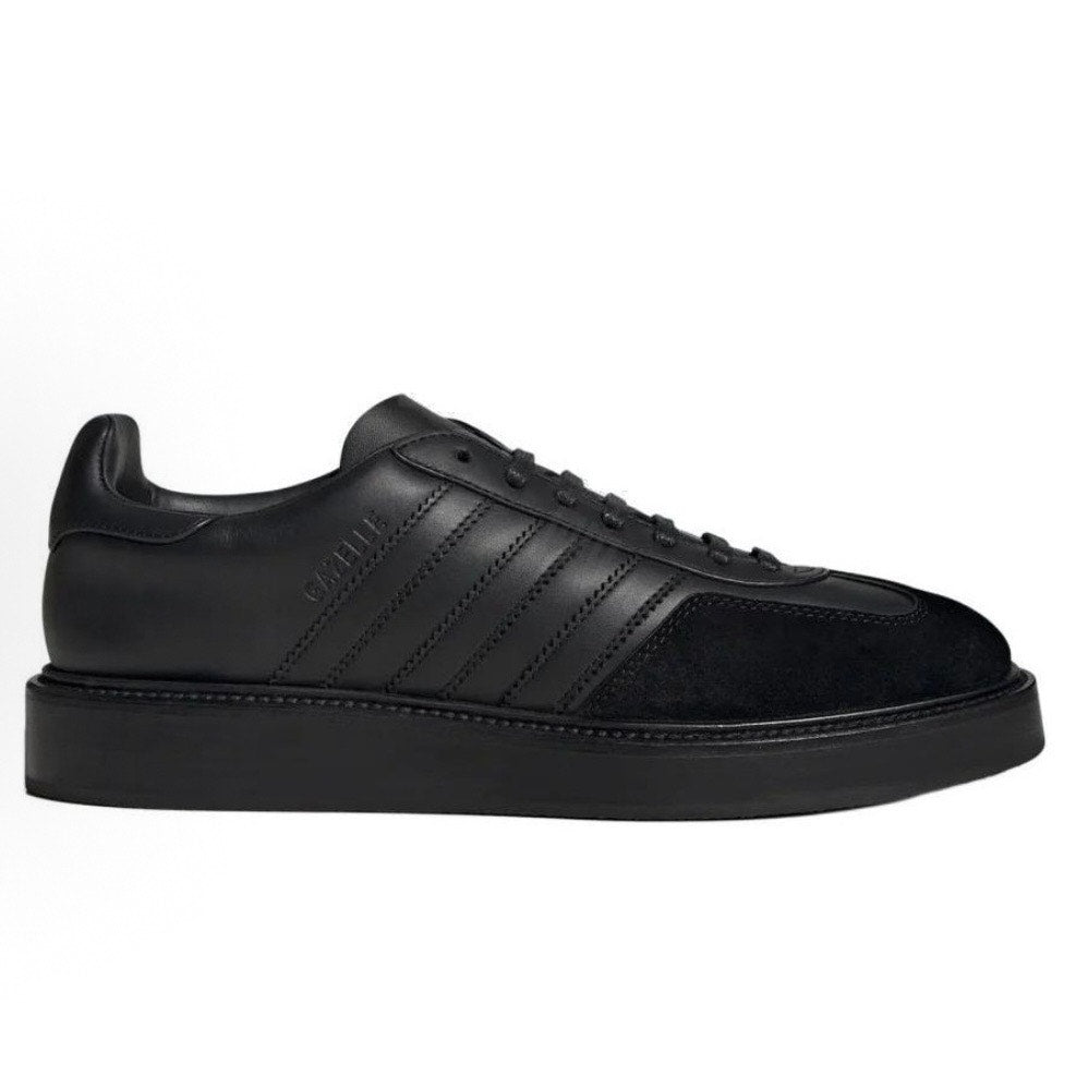 ADIDAS MADE IN ITALY MEN'S 7 PREMIUM GAZELLE INDOOR BLACK LEATHER IH8642