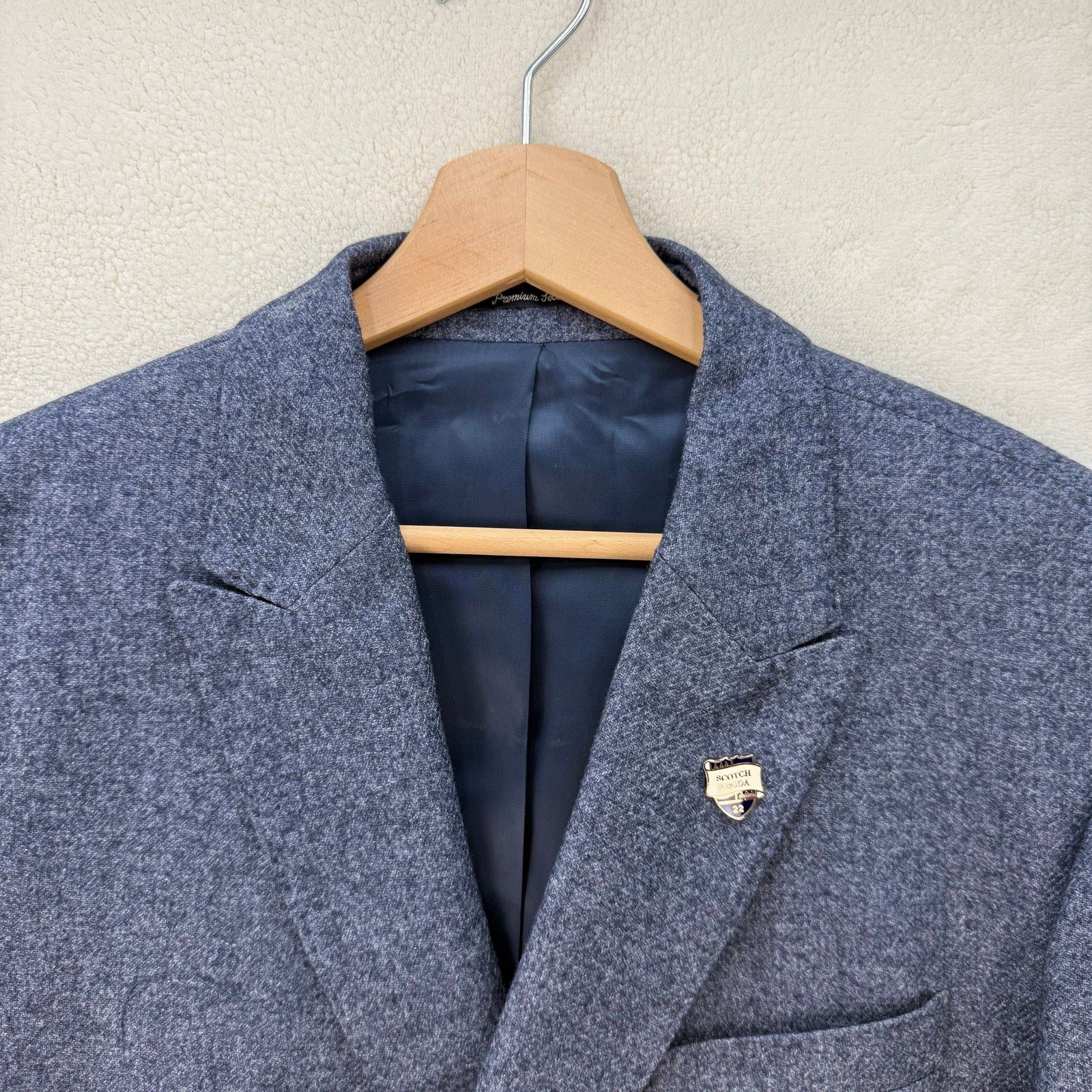 Scotch & Soda Blazer Jacket Dark Navy Blue Mens XL