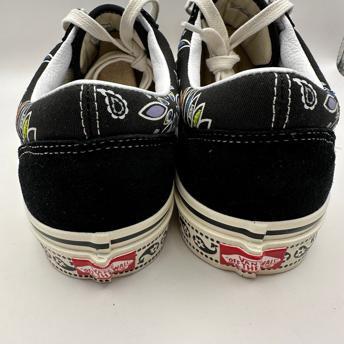 Vans Men's 11 Anaheim Factory Old Skool 36 Dx Lo Black Paisley Sneakers