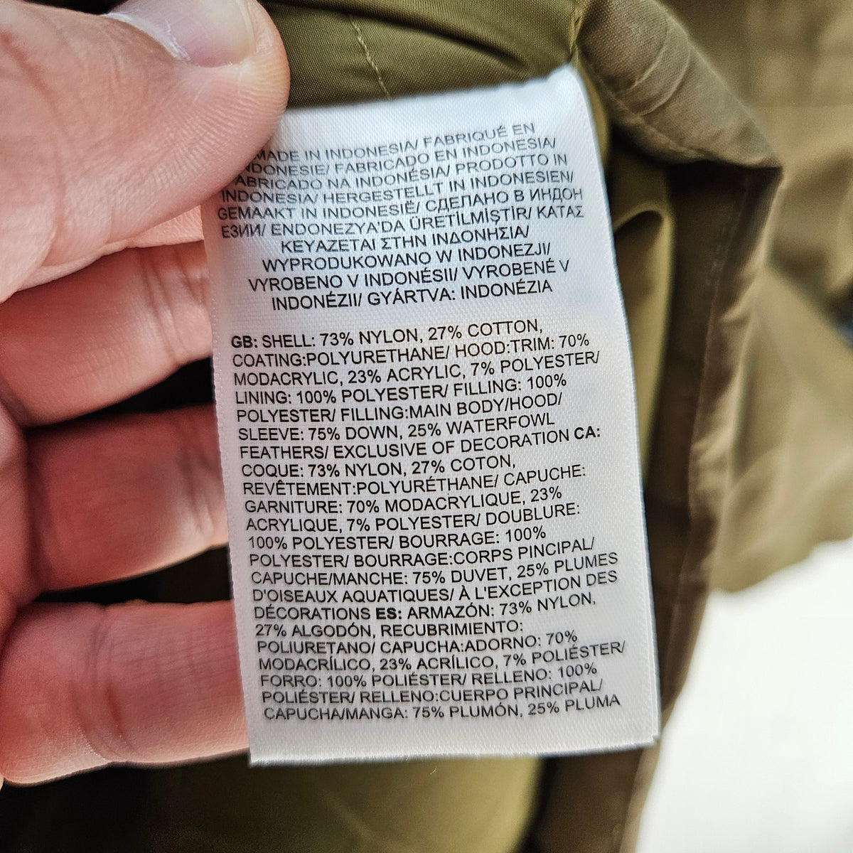 THE NORTH FACE WOMEN'S XXL MILITARY OLIVE GREEN ARCTIC PARKA II DOWN FUR