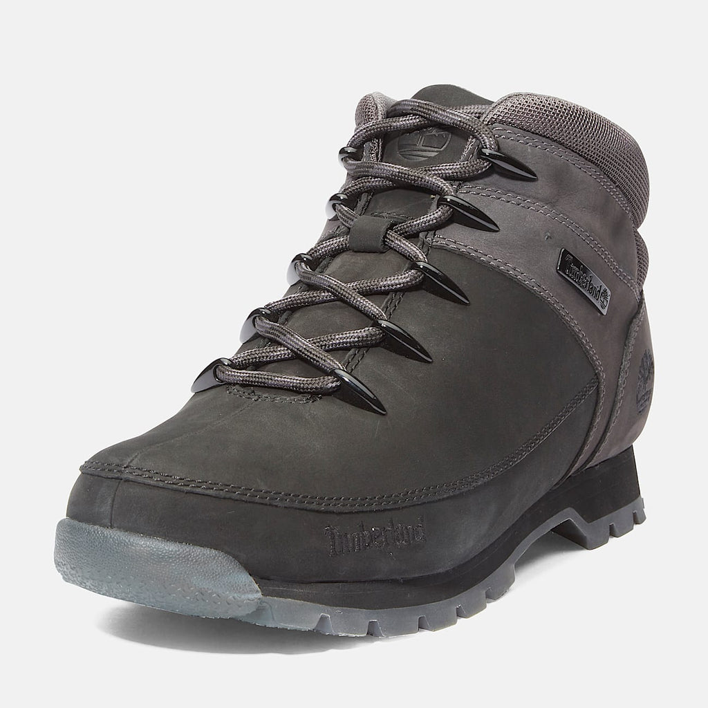 TIMBERLAND MEN'S 13 EURO SPRINT MID LACE BOOT JET BLACK NUBUCK NIB