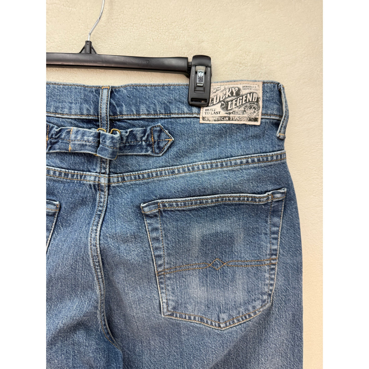 LUCKY BRAND X GOLD RUSH SERIES RARE 34X30 MENS TAPER JEANS VINTAGE STYLE
