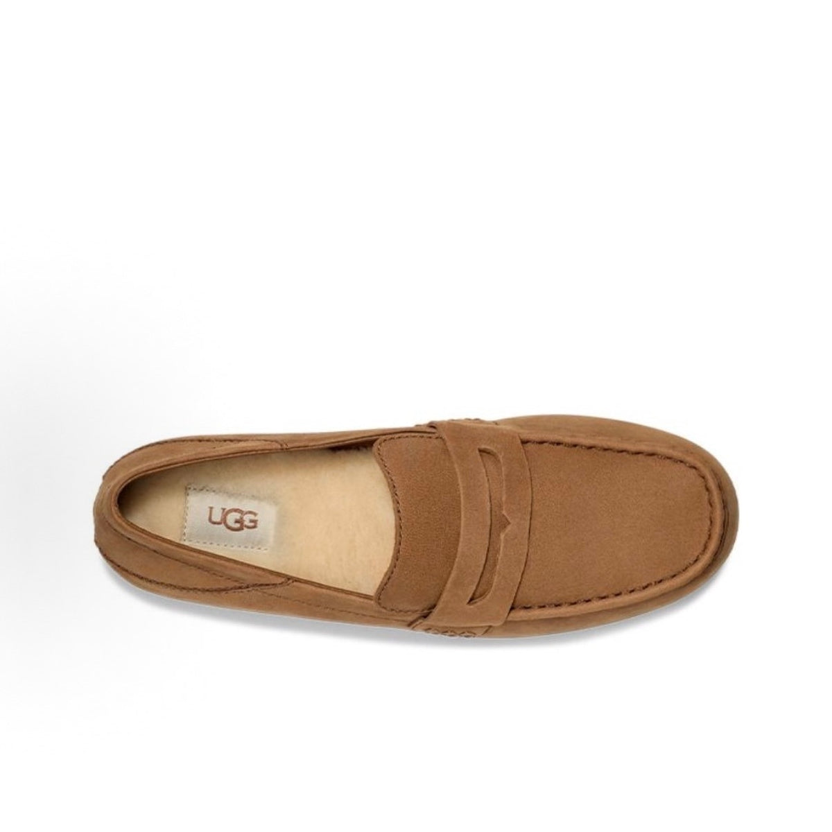 UGG MEN'S 12 BURKMAN CHESTNUT LOAFER SHOE SUEDE NIB 1166762