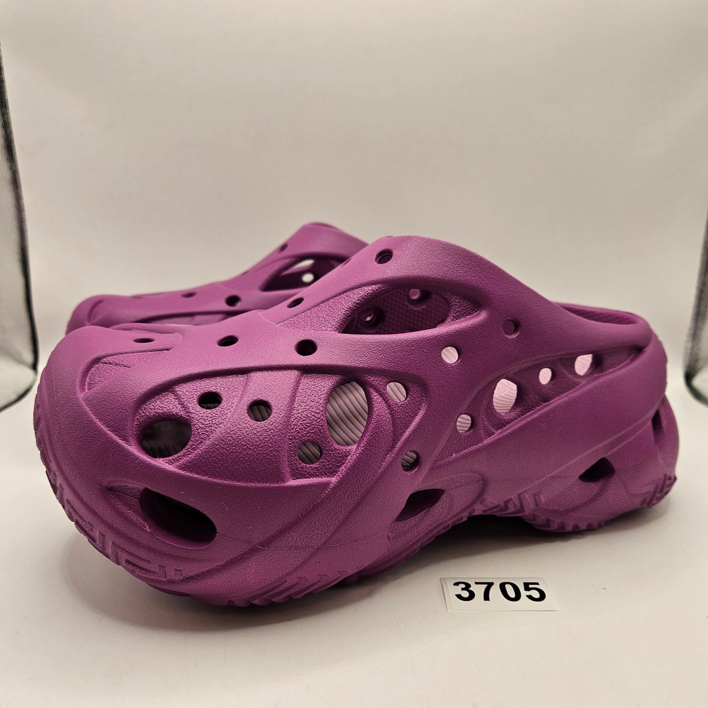 CROCS WOMEN'S 9 CAGED CLOG GRAPEBERRY SLIP ON PLATFORM SHOE 211141-5BV NWT
