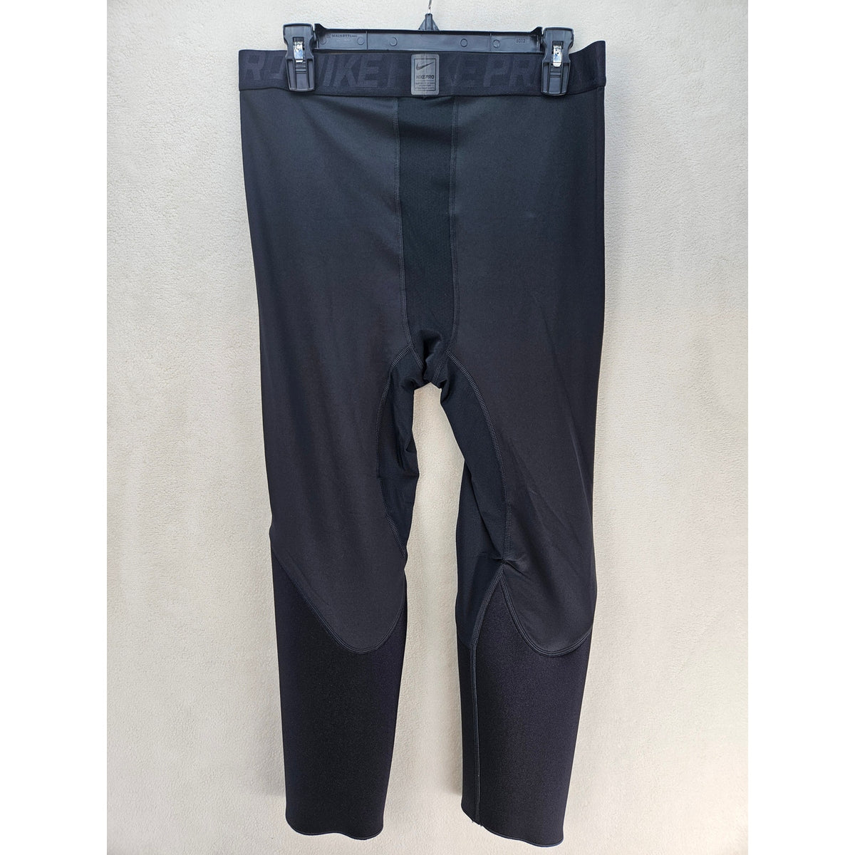 NIKE MEN'S XXL NBA PRO BLACK PADDED BASKETBALL COMPRESSION TIGHTS AA0753-010