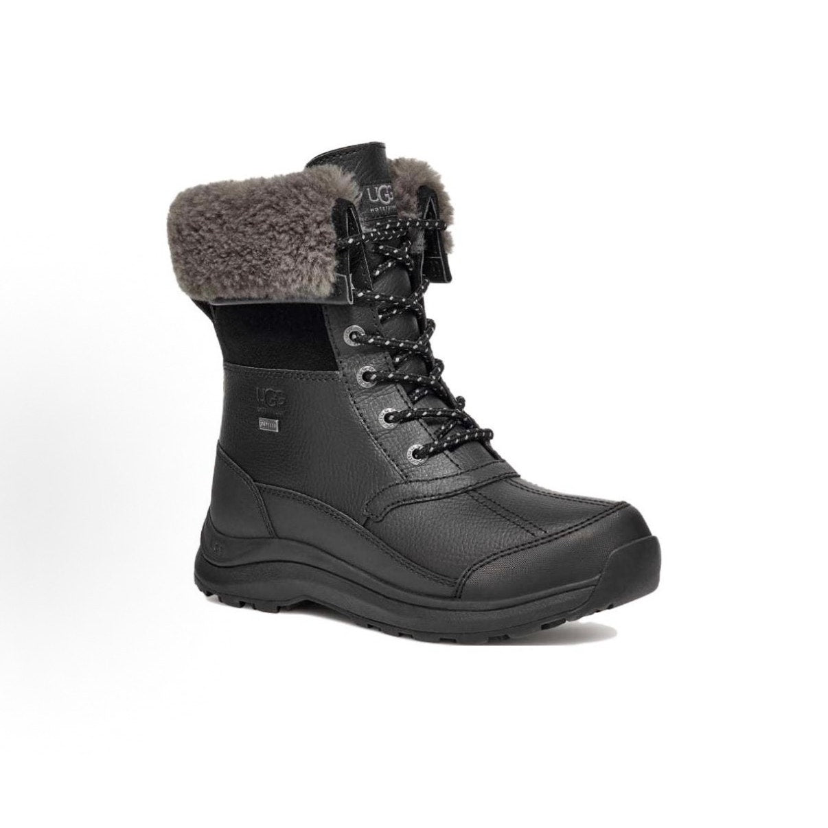 UGG WOMEN'S 8 BLACK ZAYLEE MICRO WINTER BOOTS WATERPROOF 1138155 NIB