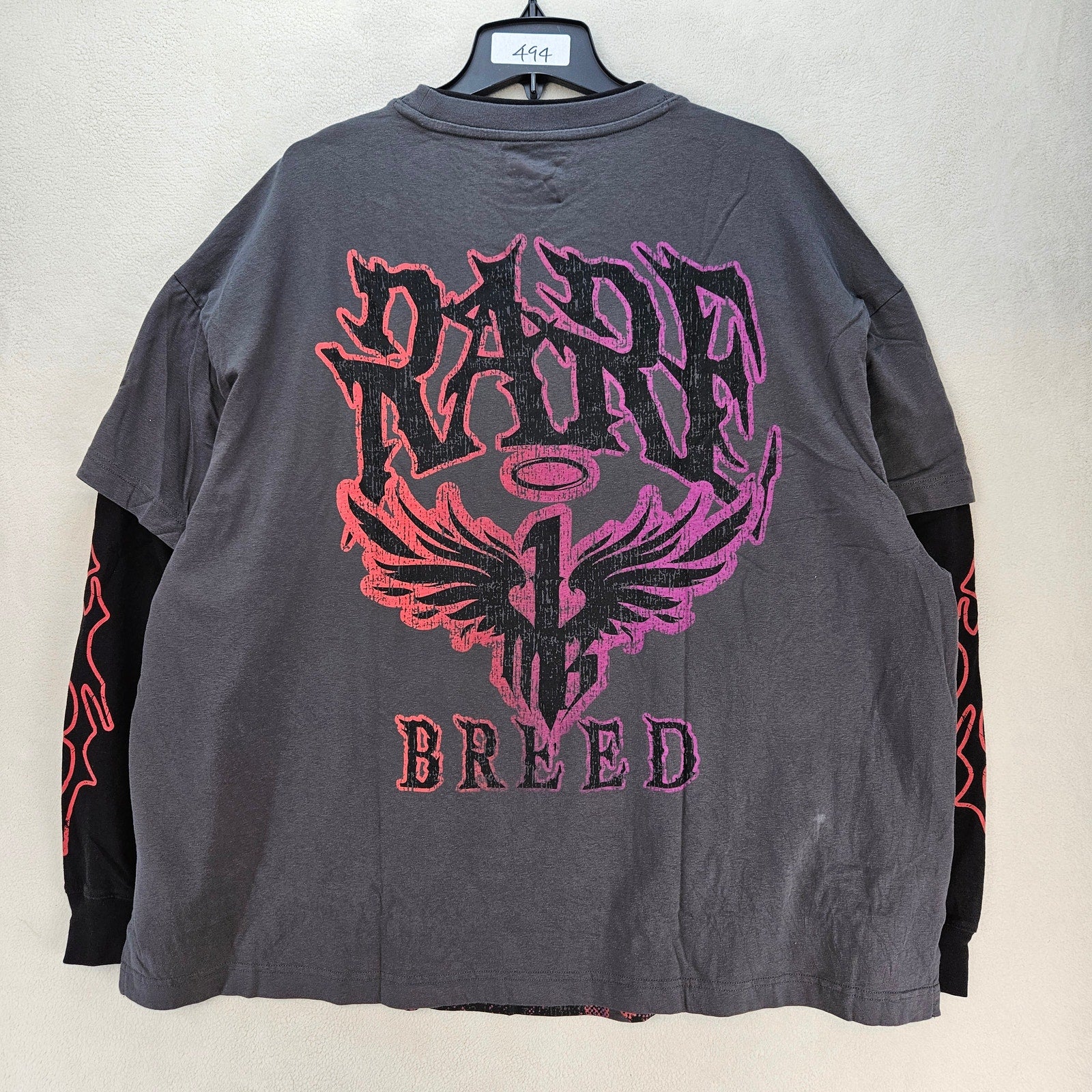 PUMA MEN'S XXL LAMELO BALL WORLD TOUR-NAMENT DUSKY GRAY LONG SLEEVE SHIRT NWT