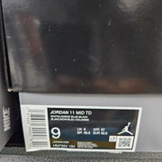 AIR JORDAN MEN'S 9 JORDAN 11 MID TD WHITE BLUE BLACK FOOTBALL CLEATS HM7324-104