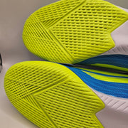 ADIDAS MEN'S 11.5 F50 LEAGUE INDOOR SOCCER SHOES BLUE NEON YELLOW NWOB JR8973