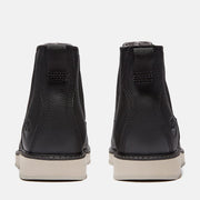 TIMBERLAND MEN'S 12 BRITTON EDGE ESSENTIAL MID CHELSEA BOOT BLACK FULL GRAIN