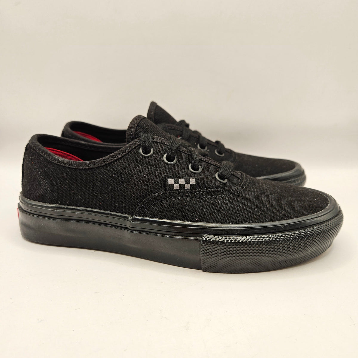 VANS WOMEN'S 6 AUTHENTIC 44 LACE UP BLACK CANVAS SKATEBOARDING POPCUSH
