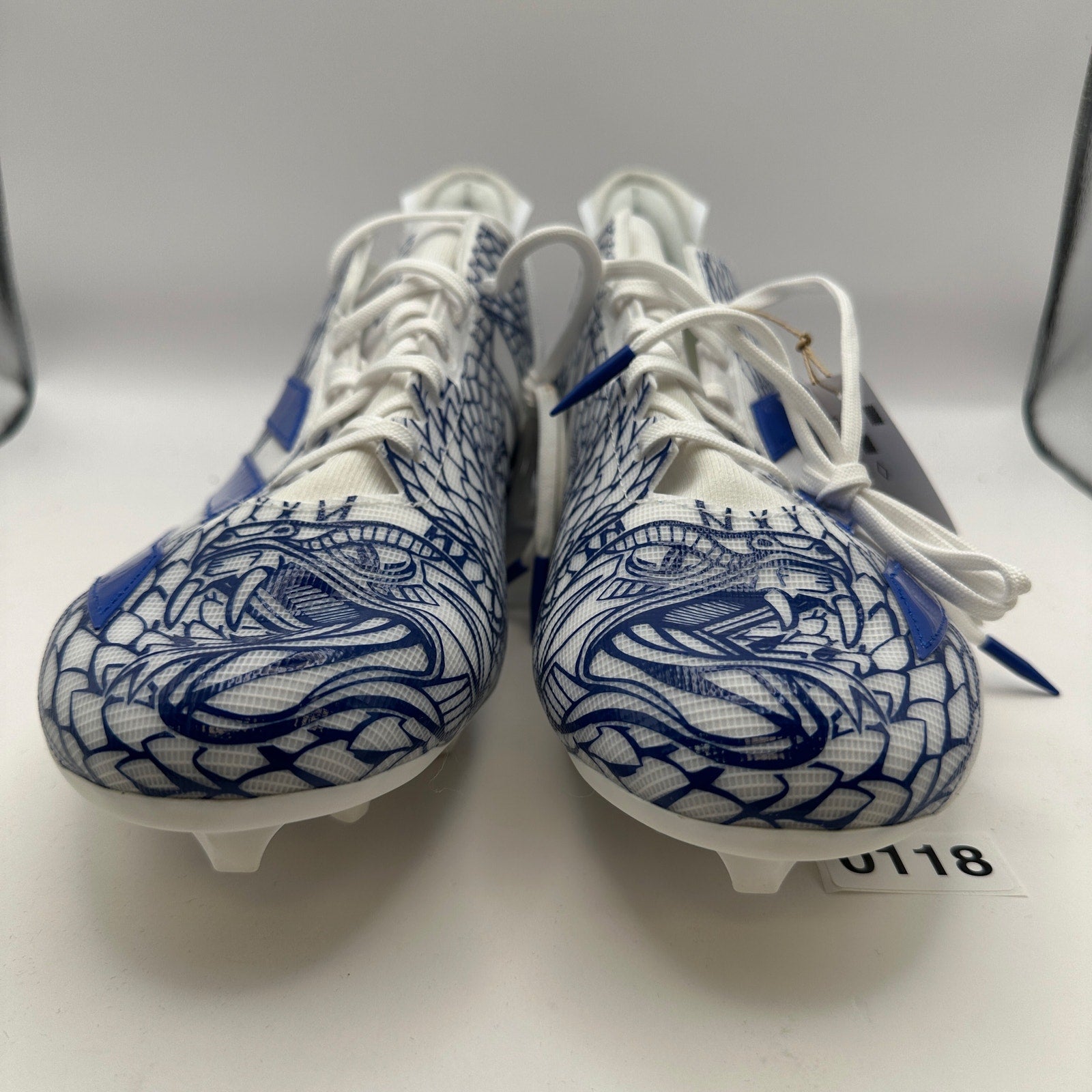 ADIDAS Adizero Mens 14 Electric Football Cleats Graffiti Blue/White IH8569