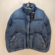 HOODIE MISSING LEVI'S WOMEN'S M WESTERN BUBBLE PUFFER JACKET NWT 600 FILL POWER