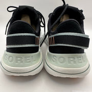 SOREL Women's 6.5 EXPLORER BLITZ LEISURE LACE Black/Blue Hint Sneaker