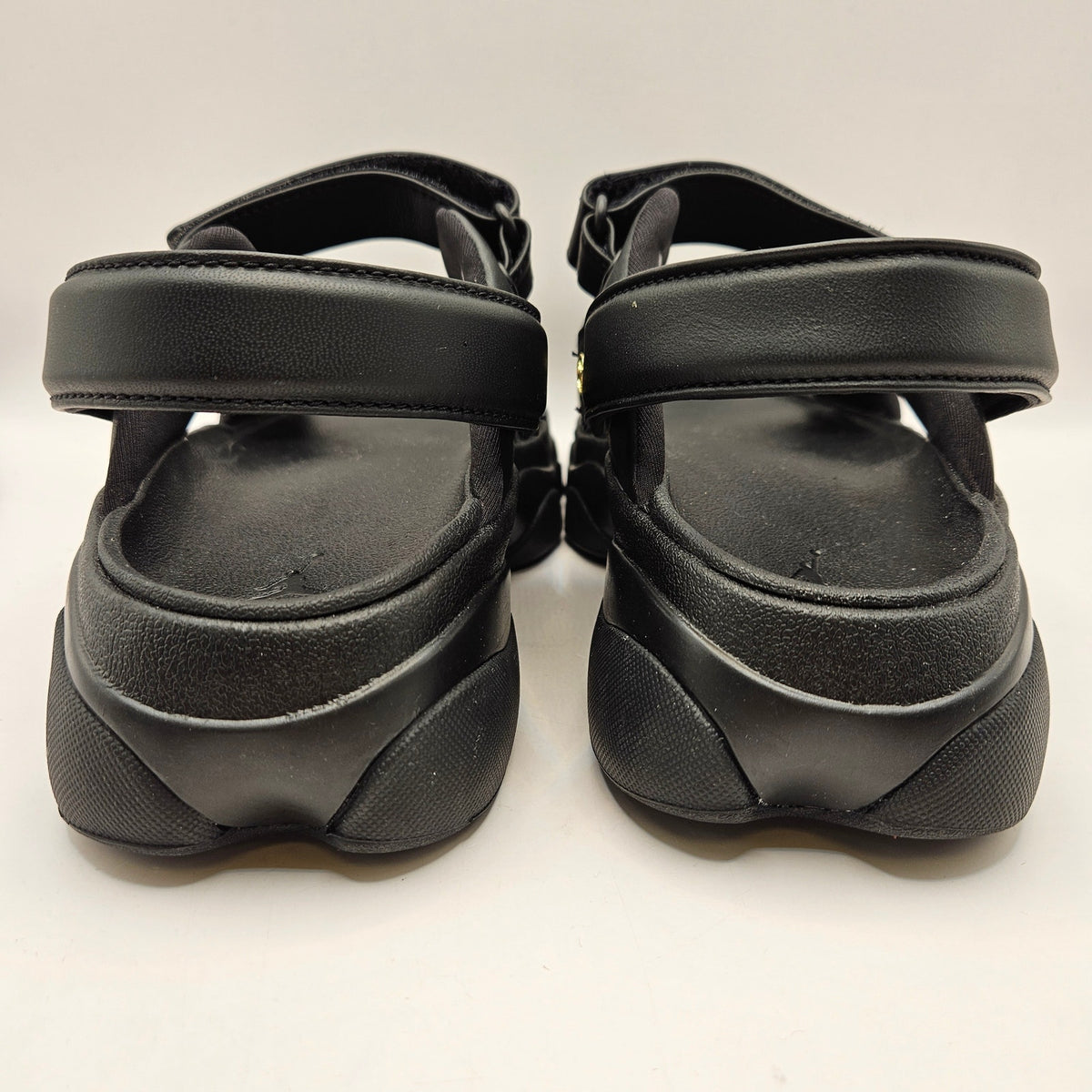 JORDAN WOMEN'S 9 DEJA SANDALS FN5036-001 BLACK METALLIC GOLD