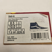 VANS MEN'S 8.5 SK8-Hi COLOR THEORY BEACON BLUE RARE SNEAKER NWOB
