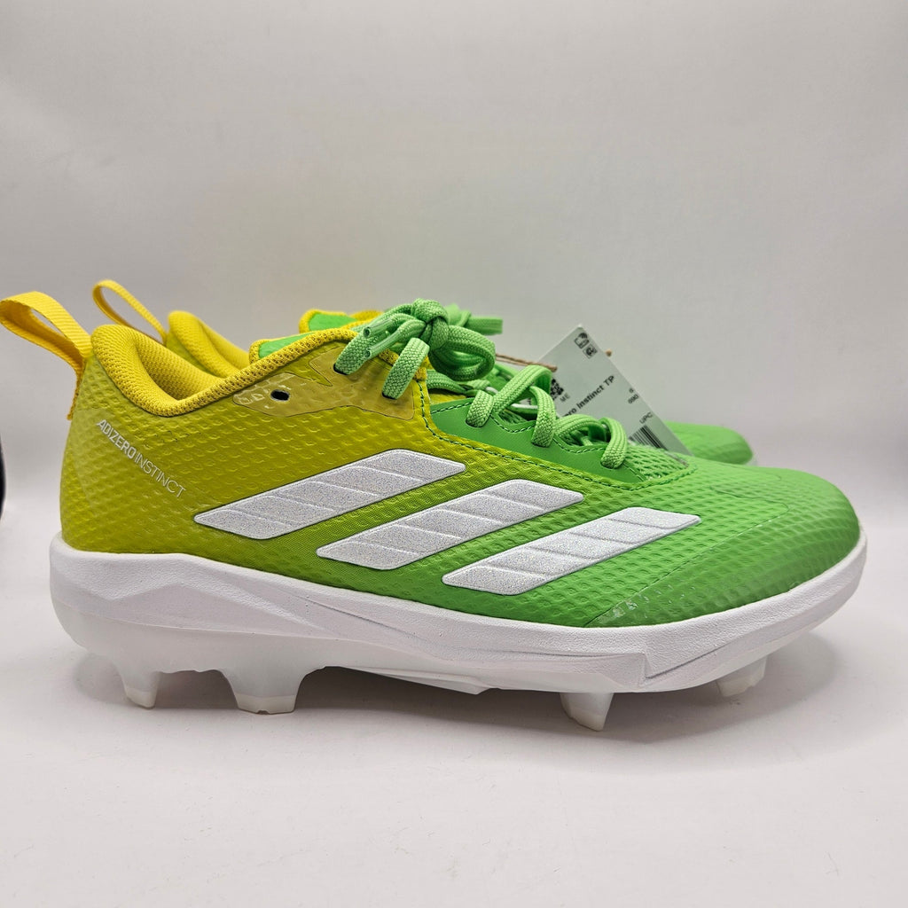 ADIDAS WOMEN'S 7.5 ADIZERO INSTINCT CANDY SOFTBALL CLEATS JR3814 NWOB GREEN