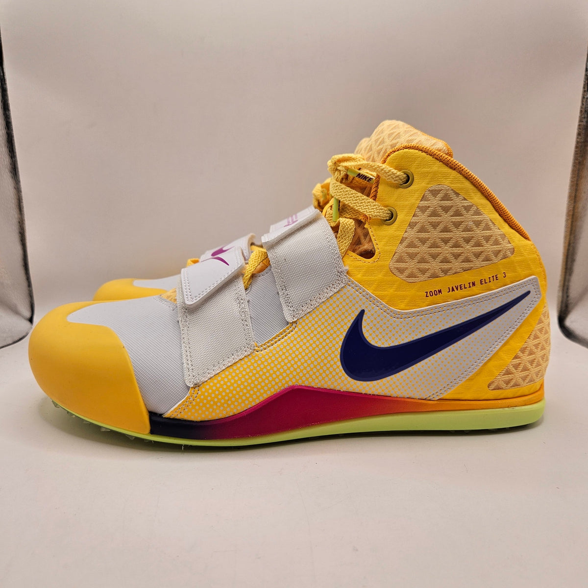 NIKE MEN'S 12 ZOOM JAVELIN ELITE 3 TRACK FIELD THROWING FZ9626-800 CITRON PULSE