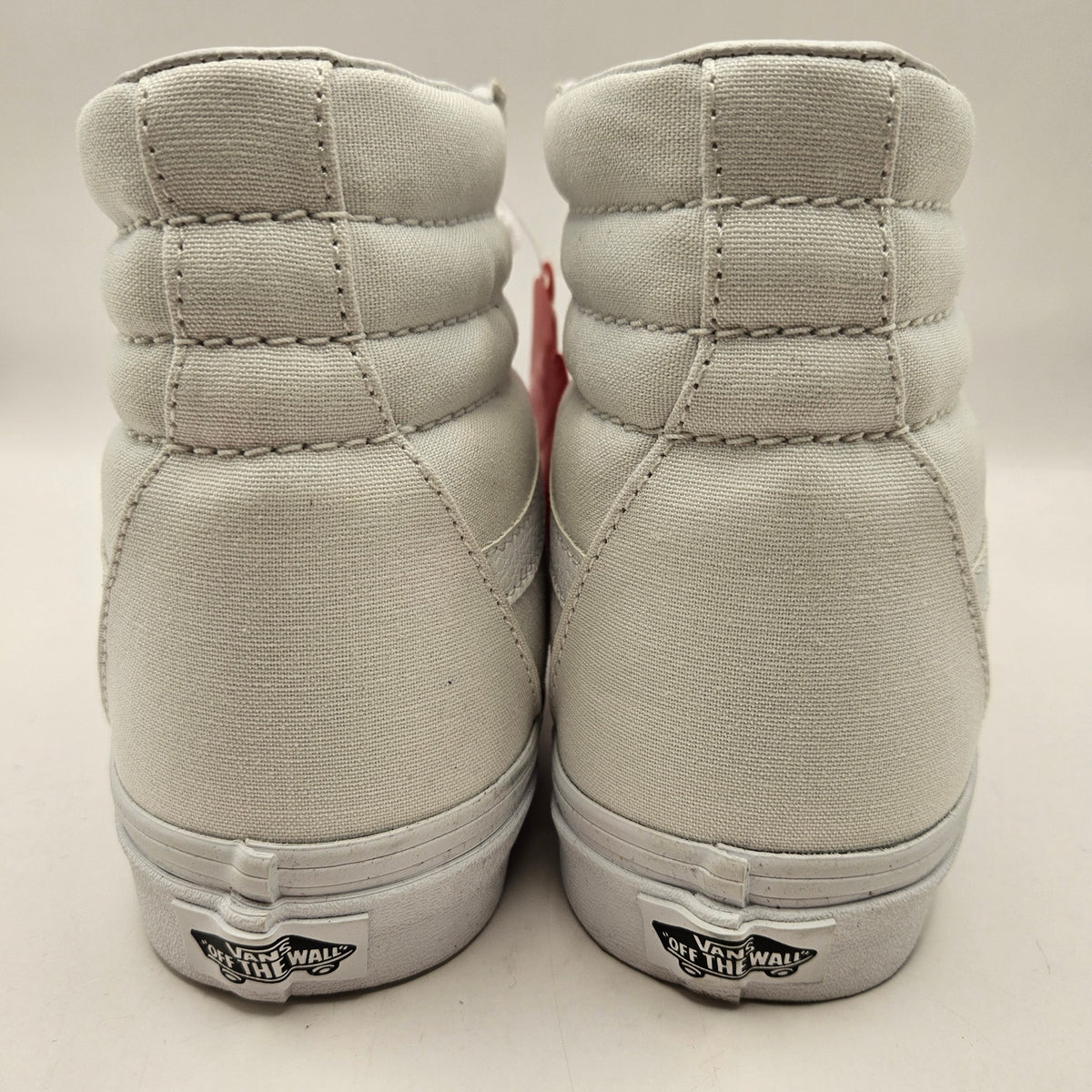 VANS WOMEN'S 8 SK8 HI CANVAS HI TOP SKATEBOARDING SNEAKERS TRIPLE WHITE