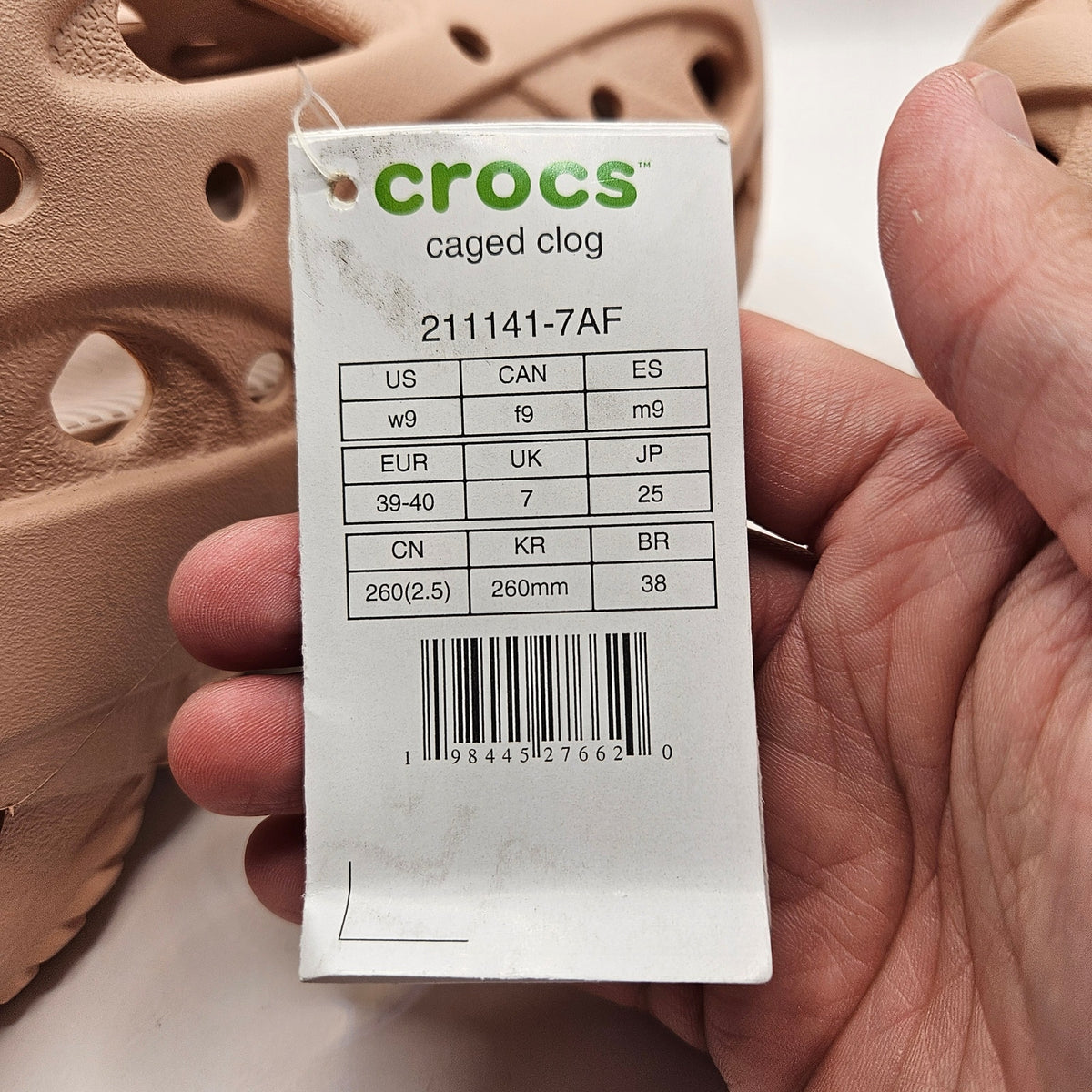 CROCS WOMEN'S 9 CAGED CLOG SLIP ON SANDALS CARAMEL NWT