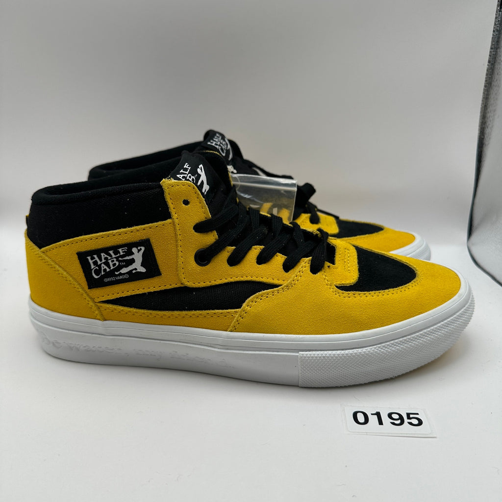 VANs x BRUCE LEE Men's 8.5 Half Cab Skateboarding Shoes Yellow/Black