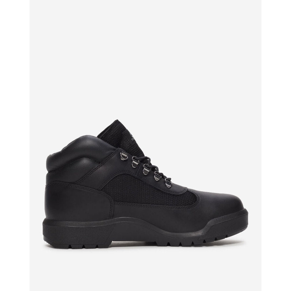 TIMBERLAND MEN'S 7 FIELD BOOT MID LACE UP WATERPROOF BLACK NIB