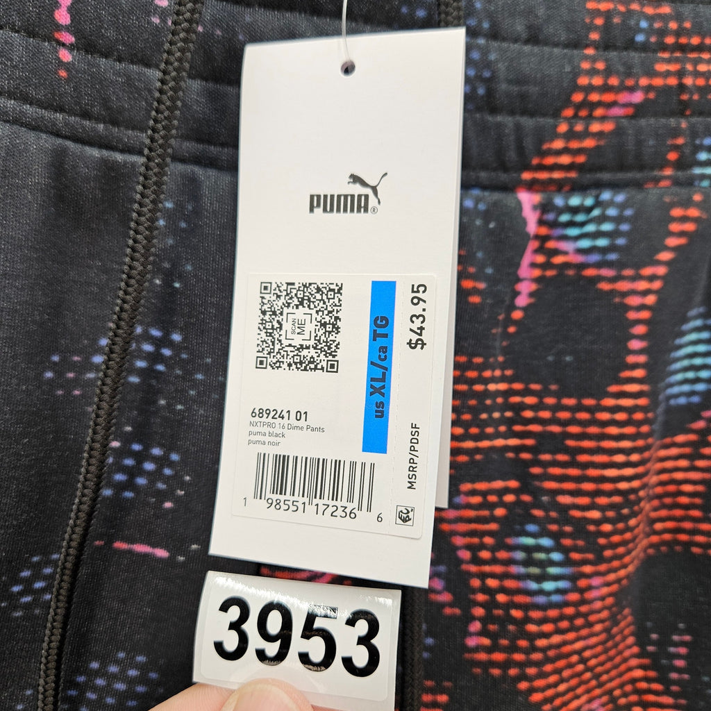PUMA MEN'S XL NXTPRO 16 DIME JOGGER PANTS 689241-01 NWT ZIPPER ANKLE