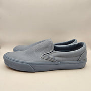VANS MEN'S 9.5 CLASSIC SLIP ON PASTEL MONO DUSTY BLUE NWOB
