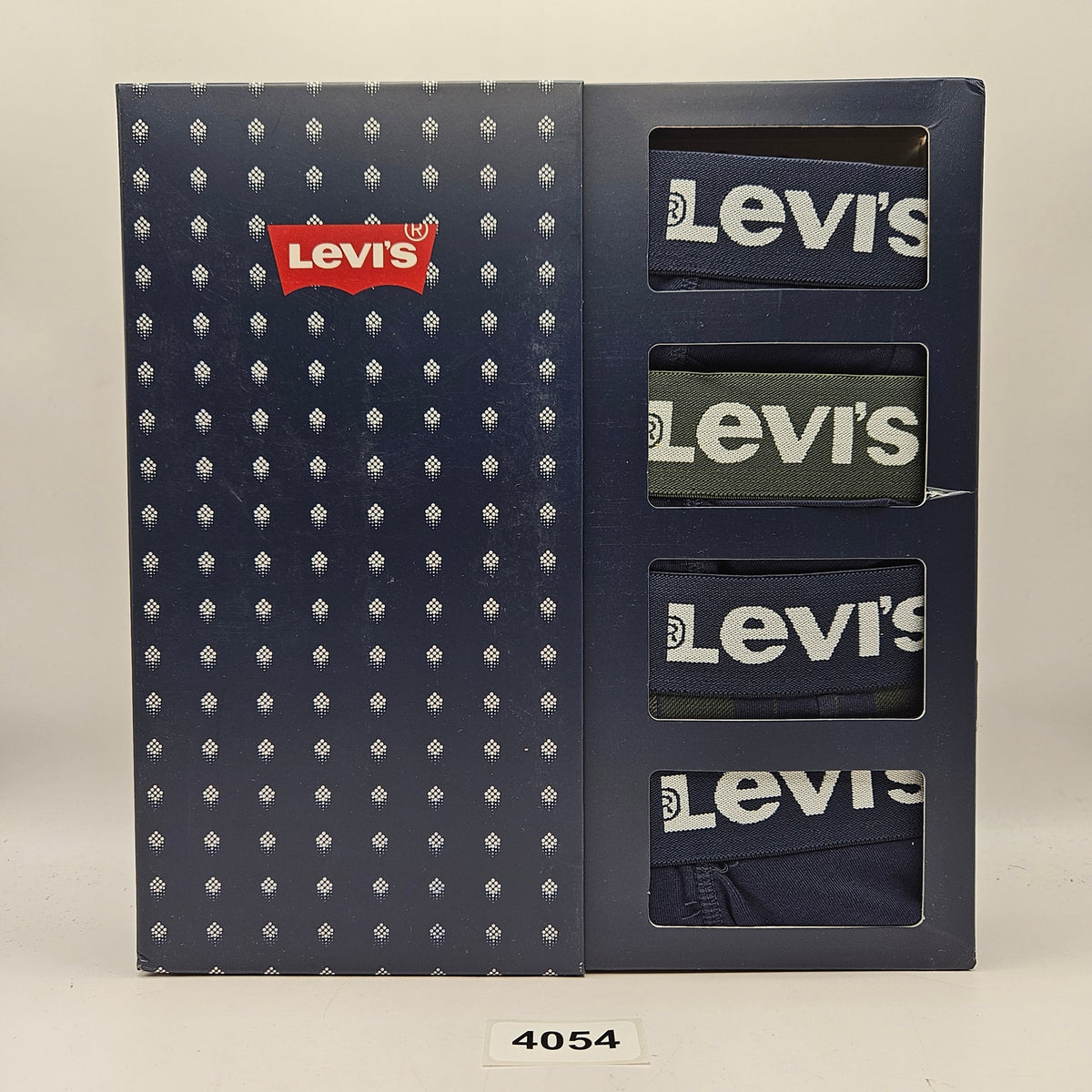LEVI'S MEN'S LARGE 4 PIECE PLAID ALL OVER PRINT GIFT BOX SET NIB