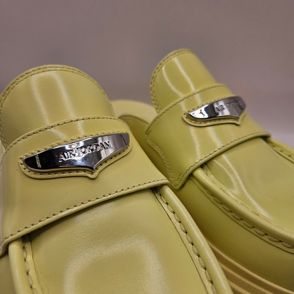 NIKE AIR JORDAN WOMEN'S 9 CHUNKY PLATFORM MULE SLIP ON LUMINOUS GREEN NWOB