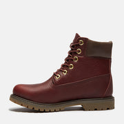 TIMBERLAND WOMEN'S 9.5 PREMIUM 6 INCH WATERPROOF BOOT BURGUNDY BROWN NIB