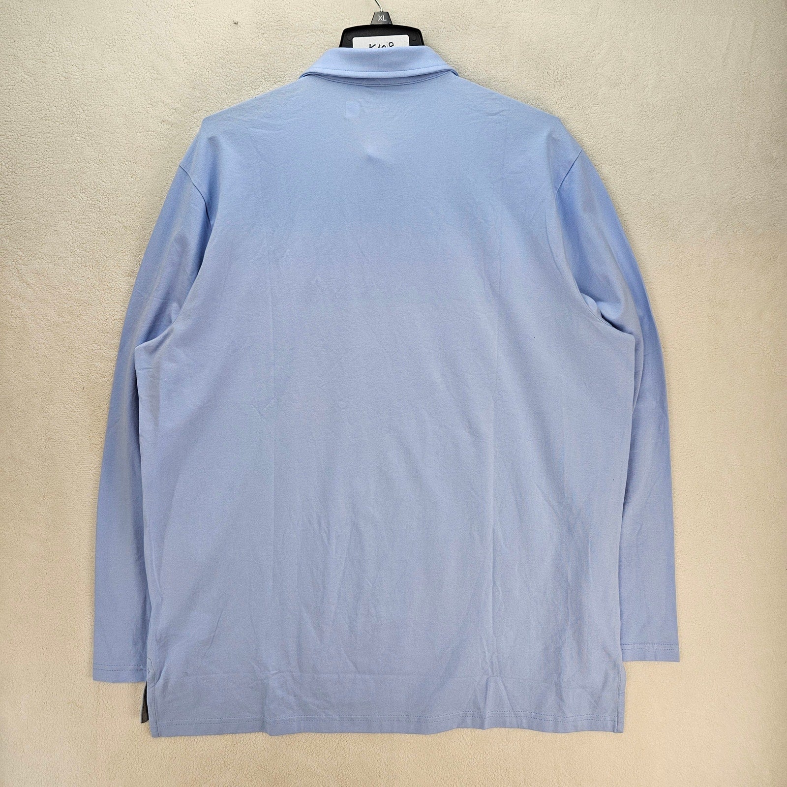 POLO RALPH LAUREN MEN'S XL PERFORMANCE GOLF POLO SHIRT LONG SLEEVE BLUE NWT