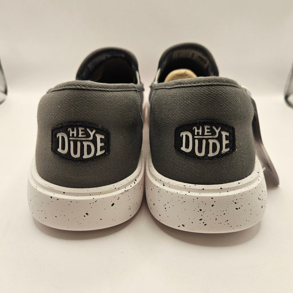 HEY DUDE MEN'S 14 SUNAPEE M SPORT MESH GREY SLIP ON LOW TOP SNEAKER NWT 40241