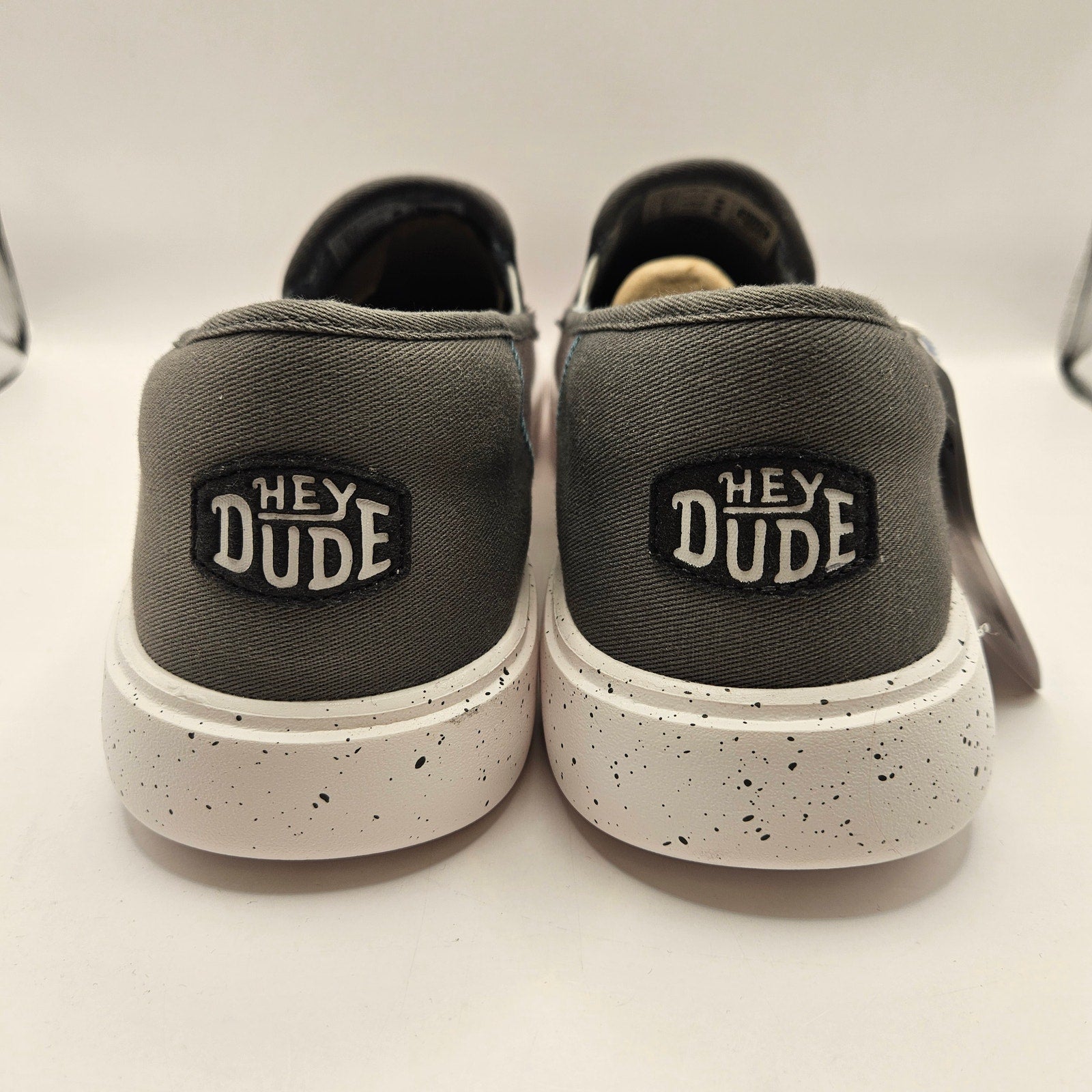 HEY DUDE MEN'S 14 SUNAPEE M SPORT MESH GREY SLIP ON LOW TOP SNEAKER NWT 40241