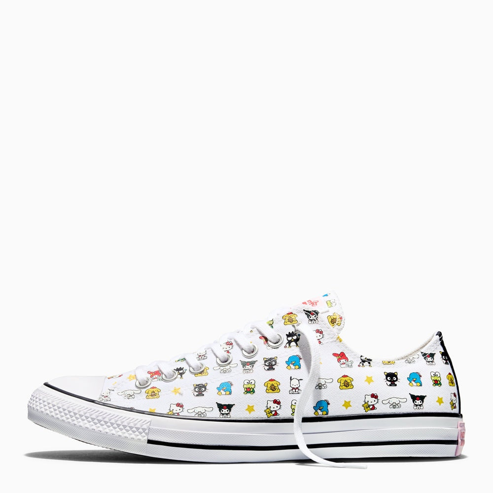 CONVERSE X SANRIO HELLOW KITTY MEN'S 10.5 CTAS CHARACTER ALL OVER PRINT NIB