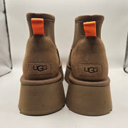UGG WOMEN'S 11 CLASSIC MINI DIPPER PLATFORM WOLL LINED NWOB 1168170 WHEAT NWOB