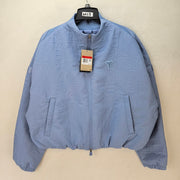 NIKE WOMEN'S LARGE KOBE BASKETBALL BOMBER JACKET BLUE FULL-ZIP IR0732-486