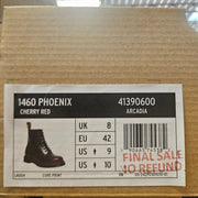 DR MARTENS MEN'S 9 CHERRY RED 1460 PHOENIX ARCADIA 41390600