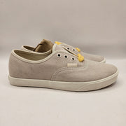 VANS WOMEN'S 6.5 AUTHENTIC LOW PRO FAT LACE TURTLEDOVE YARROW SUEDE BEIGE